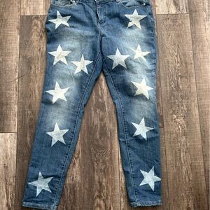 Ashley Stewart Blue Star Straight Leg Jeans